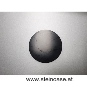 Laptop-Scheibe Schungit, selbstklebend Ø50mm 